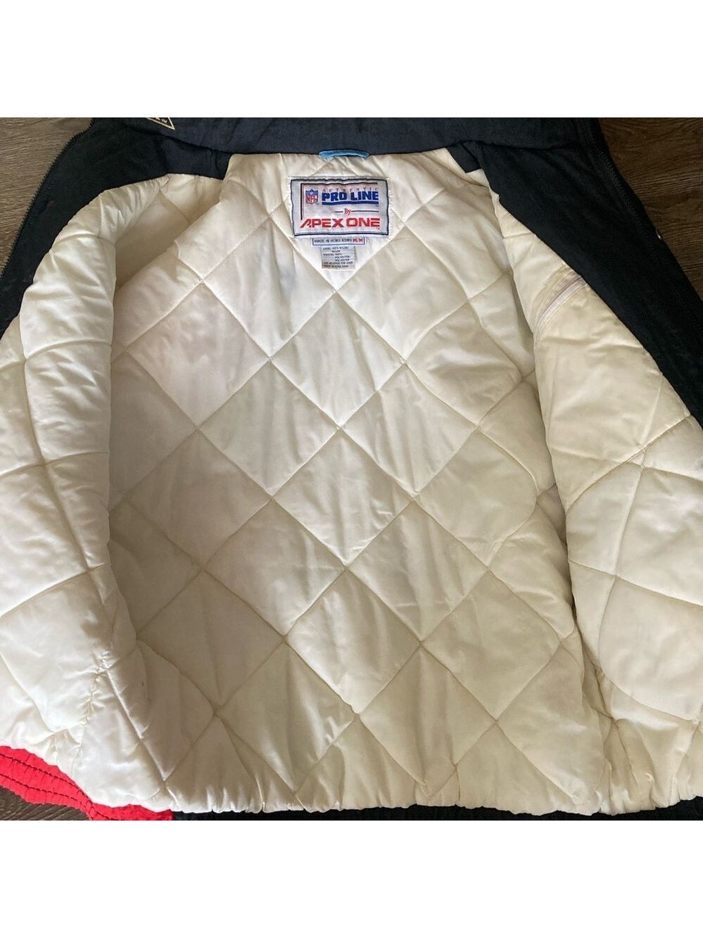 Vintage Houston Oilers NFL ProLine Puffer Hooded Jacket - Picture 6 of 11